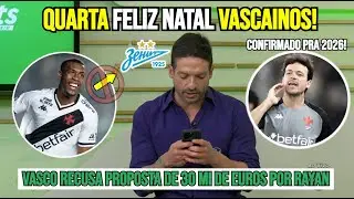 SBT SPORT RIO repercute planejamento do VASCO para 2026 - nova proposta por RAYAN recusada!