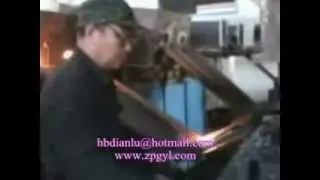 Intermediate frequency electric furnace steel ball forging heating