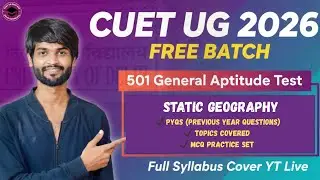 CUET GAT 2026 Preparation | Free Live Crash Course