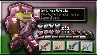 Spirit Rose Gold 16x | MCPE PVP TEXTURE PACK | FPS BOOST