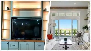 75 Craftsman Beige Floor Living Room Design Ideas You'll Love 🔴