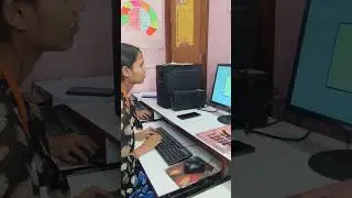 Learn Typing practice | Beginner student Speed typing test #bharti_computer_classes #shorts #typing