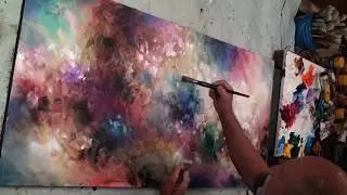 Simple Painting, Fun, Easy. Abstract, MIX Lang, Underpainting