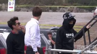 141003 Beast Arrival  - Music Bank in Osong