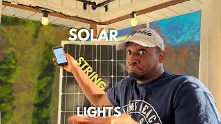 How to Make SMART Solar Powered Outdoor String Lights - DIY