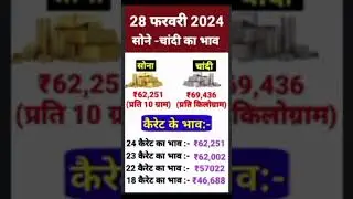 28 Feb 2024 Gold Silver Price #goldrate #silverrate #sonechandikabhav