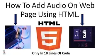 How To Insert Audio On Web Page Using HTML In Notepad++  or Vs Code.#html5tutorial