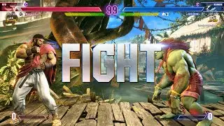 Street Fighter 6 🔥 БЛАЗ (Рю, занимающий 1-е место в рейтинге) против НИШИКИНА (Бланка, занимающий...