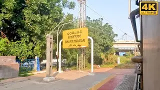 BTNR, Bharat Nagar railway station from train, Video in 4K UltraHD