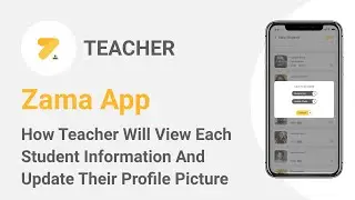 How teacher will view student information & update their profile picture |School Management App|