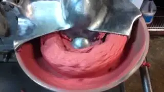 Hobart Buffalo chopper making all beef weiners at home