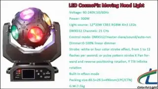 12*20W Cree RGBW CosmoPix R Football LED Moving Head Light