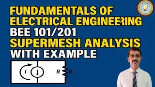 ⚡️ SUPER MESH ANALYSIS: Concept AKTU BEE101/201 Exams! (Solved Example) #supermesh #meshanalysis