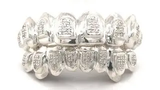 Buy silver diamond grillz in seattle.  Silver diamond grillz