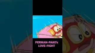 PERMAN-PAKO's Love-Fight! 🥰🥰 #Perman #Pako #パーマン