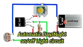 Automatic Day/Night on/off Light circuit diagram #khairunelectronicsbd 