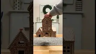Очевидно, я купила вирусную пряничную деревню Pottery Barn #potterybarn #gingerbreadhouse