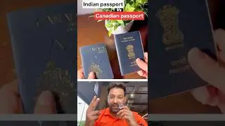 These are 2 passports, see the magic .innovative video #passport #passportpower #indian #canadian