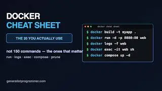 Docker Commands You Actually Use (Cheat Sheet)