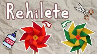 Cómo hacer un Rehilete/Molinillo de papel - DIY