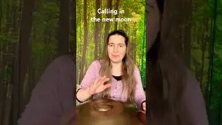 Calling in the new moon, Oct 25 #handpan #mooncycles #healing #newmoon #healingmusic #healingsounds
