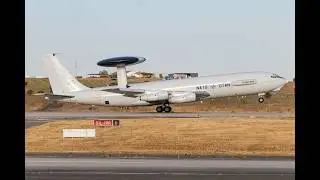 Tiger Meet 2025 🐅 NATO Boeing E3 Sentry departing Beja 4K