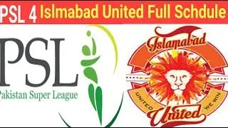 PSL 4 Islmabad United Complied Schdule And Timetable 2019 | Psl Session 4/Talib Sports