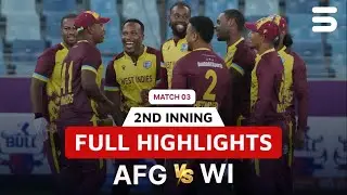 2nd Innings Highlights | Afghanistan vs West Indies | 3rd T20I MATCH | ACB | 3213