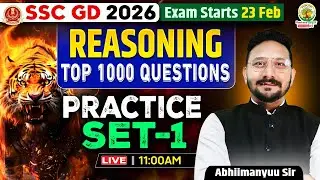 SSC GD 2026 | Reasoning | Top 1000 Questions | Practice Set-1 Abhimanyu Sir