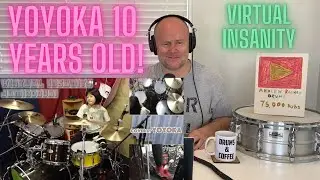 Drum Teacher Reaction: Virtual Insanity - Jamiroquai / Cover by Yoyoka, 10 year old