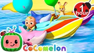 Balloon Boat Race - Fantasy Animals | CoComelon Animal Time | Nursery Rhymes for Babies