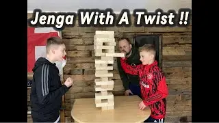 We Build & Play Giant Jenga !! -Random Forfeits On Random Blocks