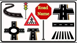 Road name vocabulary | Types of road in English for kids /Daily use English words #venugenu #english