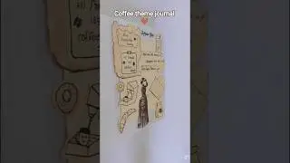 coffee theme journal 🤎 #shorts #journaling #coffee #trendingshorts #viralshort #subscribe