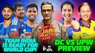 Team India is Ready for T20 World Cup | DC vs UPW Match Preview | TATA WPL 2026 | Live with Jani🔴