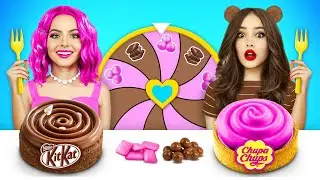 Bubble Gum VS Chocolate Food Challenge | Eating Only Chocolate VS Blowing Battle by RATATA CHALLENGE