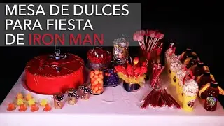Mesa de dulces para fiesta de Iron Man de Lego de Los Avengers DIY Alejandra Coghlan