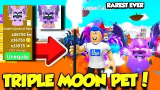 I FINALLY HATCHED A GOLDEN TRIPLE MOON PET IN SABER SIMULATOR!! *MOST OP PET* (Roblox)