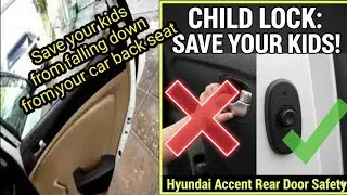 Hyundai Car | How to use Hyundai Car Child lock for safety of your kids | Hyundai accent  2025