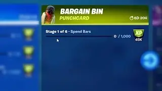 Spend Bars - Bargain Bin Fortnite