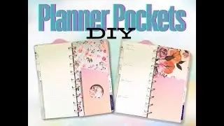 How to Make a Skinny Disc Bound Planner Insert, DIY Planner Pocket in Cricut,Assemble Planner Pocket