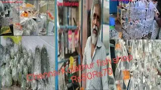 Chennai Kolathur fish market video Kolathur Chennai fish shop cheap rate fishes wholesale fish Rs50