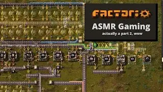ASMR Let's Play Factorio and create a starter mall - Gaming, Keyboard, Mouse Sounds