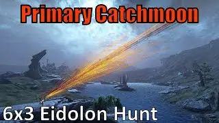 Primary Catchmoon 6x3 (Warframe, 18 Eidolons in 1 Night Cycle, Unairu Wisp DPS Volt POV)