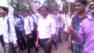 Dr bamu, rally against administration, sfi