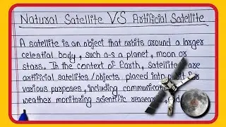 Natural Satellite VS Artificial Satellite | Difference between natural and artifical satellite
