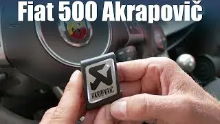 Fiat 500 Abarth Akrapovic vs standard exhaust sound