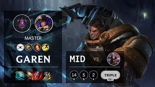 Garen Mid vs LeBlanc - KR Master Patch 11.16