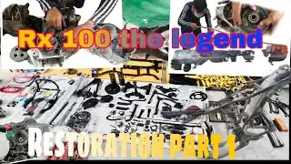 The restoration of Rx100 the legend/_ part 1 #MotorcycleMods #CustomBikes #BikeMods #Motorcycle