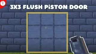 3x3 Flush Piston Door Minecraft Bedrock